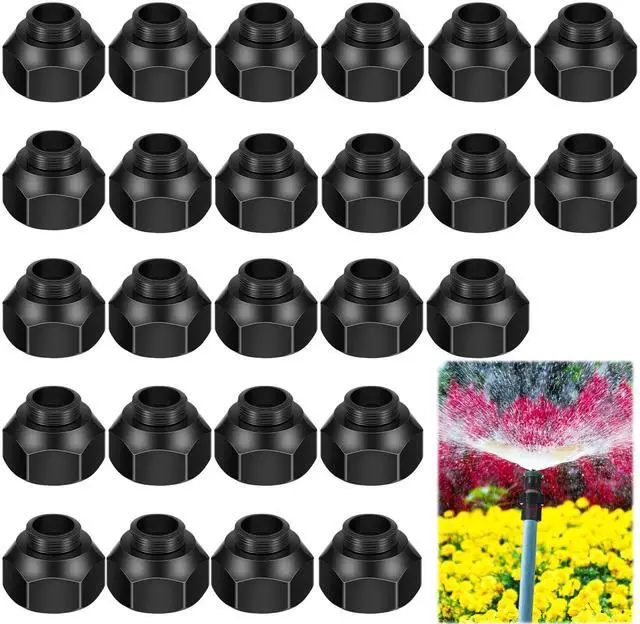 Main image of 25pcs Shrub Head Sprinkler Adapter Adjustable Irrigation Thread Adapter Without Nozzle to 1/2" Npt for Outdoor Garden Lawn