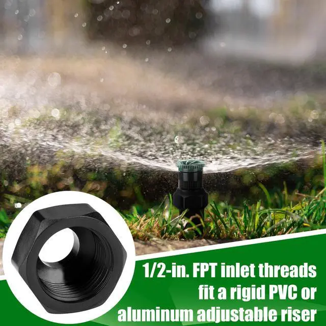 Alt view image 4 of 7 - 25pcs Shrub Head Sprinkler Adapter Adjustable Irrigation Thread Adapter Without Nozzle to 1/2" Npt for Outdoor Garden Lawn
