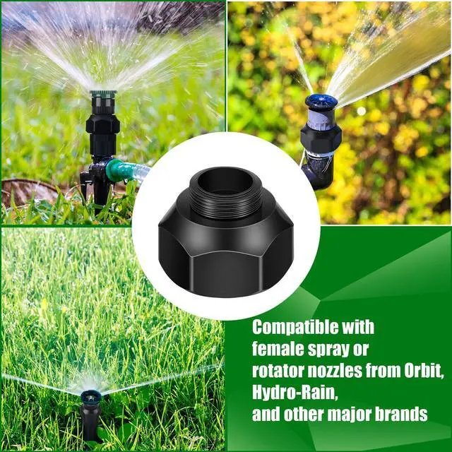 Alt view image 7 of 7 - 25pcs Shrub Head Sprinkler Adapter Adjustable Irrigation Thread Adapter Without Nozzle to 1/2" Npt for Outdoor Garden Lawn