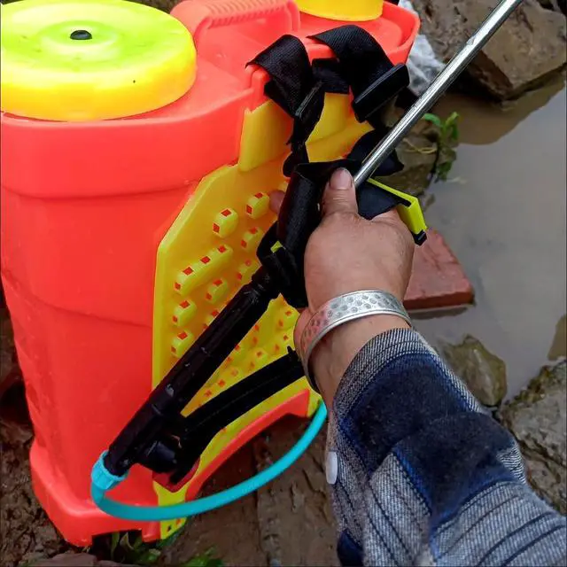 Alt view image 6 of 7 - 1 Pcs Pump Action Pressure Sprayer, Backpack Sprayer Parts Trigger Sprayer Handle Garden Trigger Gun Sprayer Handle Pump Sprayer Wand Replacement