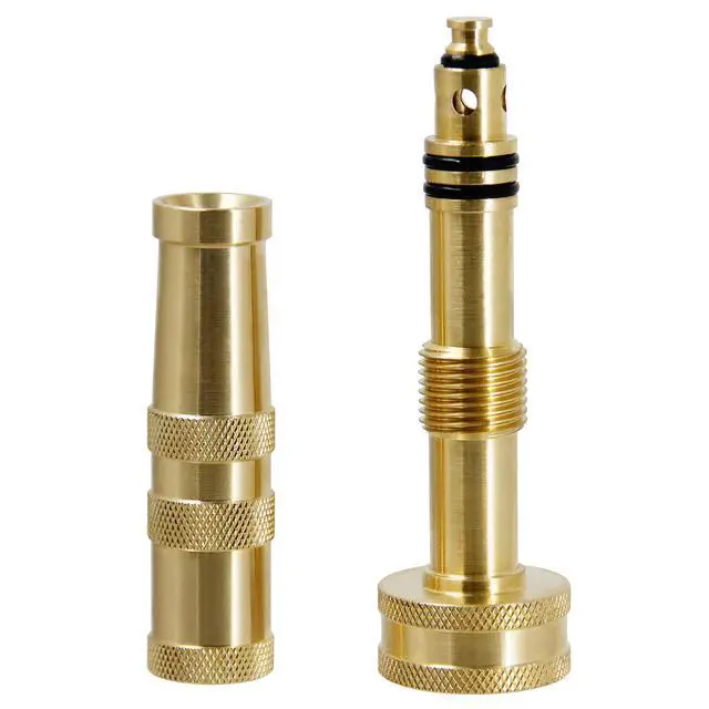 Alt view image 3 of 7 - Heavy-Duty Brass Adjustable Twist Hose Nozzle, 2 Pack, TWIS3432
