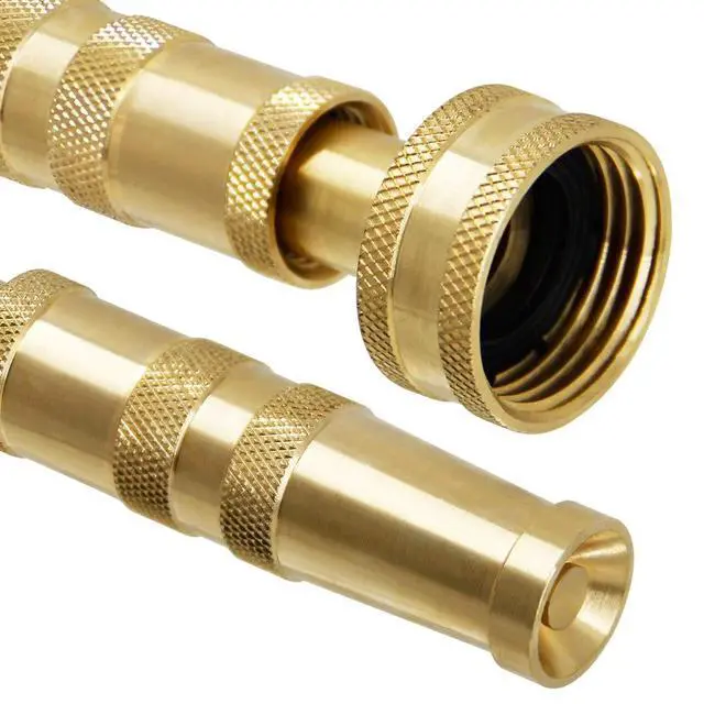 Alt view image 2 of 7 - Heavy-Duty Brass Adjustable Twist Hose Nozzle, 2 Pack, TWIS3432