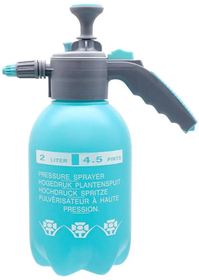 Main image of 0.5 Gallon Handheld Pump Sprayer, 2L Garden Pressure Sprayer, 68oz Water Spray Bottle with Safety Valve, Adjustable Nozzle, for Watering,Plant Spraying, Home Cleaning, Fertilizing (Sky Blue)