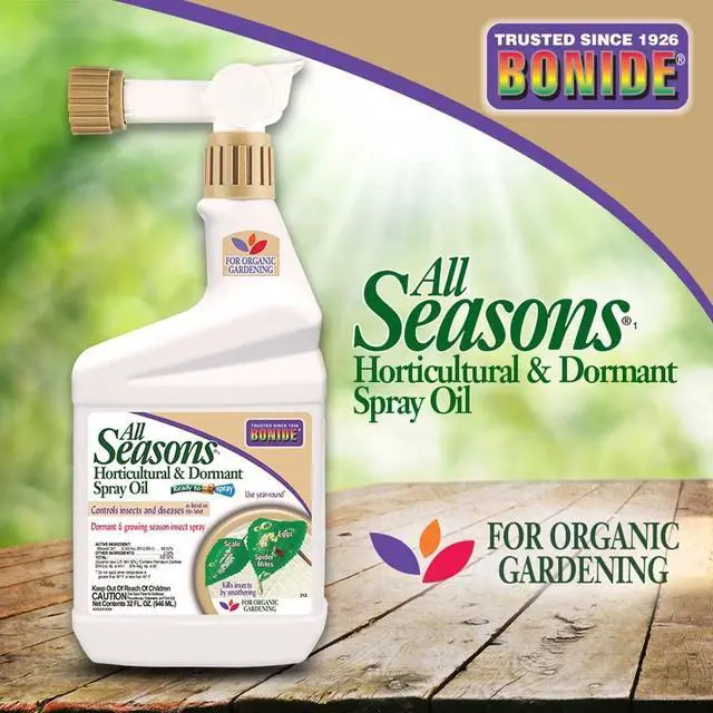 Alt view image 2 of 4 - All Seasons Horticultural & Dormant Spray Oil, 32 oz Ready-to-Spray, Disease Prevention and Insect Killer for Organic Gardening