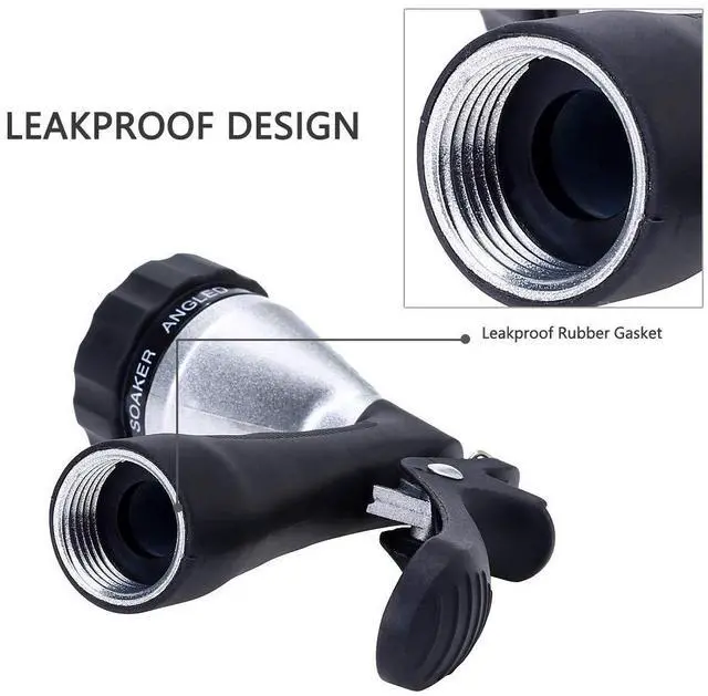 Alt view image 7 of 7 - Water Hose Nozzle Spray Nozzle, Metal Garden Hose Nozzle with Adjustable Spray Patterns, Perfect for Watering Plants, Washing Cars and Showering Pets
