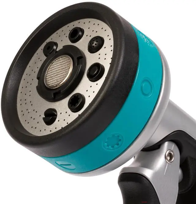 Alt view image 5 of 6 - Heavy Duty Front Control Garden Hose Nozzle with 8 Pre-set Spray Patterns, Water Hose Nozzle for Watering Garden or Lawn
