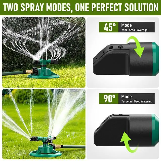 Alt view image 4 of 7 - Sprinklers for Yard, Lawn & Garden Sprinkler Automatic 360 Rotating for Large Area Coverage, Grass Water Sprinkler for Kids and Pets Water Fun