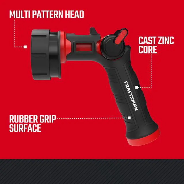 Alt view image 2 of 5 - Heavy-Duty 7-Pattern Water Nozzle