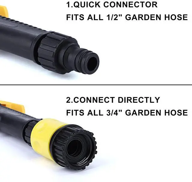Alt view image 6 of 6 - Mist Watering Wand For Hanging Baskets,25 Inch Spray Wand With Adjustable Nozzle, Car Pet Window Cleaning Tool, Great For Watering Seedbeds, Hanging Plants, Deck Plants.90-degree curved nozzle