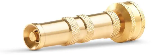 Main image of Heavy Duty Brass Twist Hose Nozzle, Water Hose Nozzle for Cleaning and Watering, Garden Hose Nozzle with Adjustable Spray Pattern