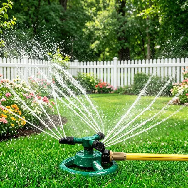 Main image of Sprinklers for Yard, Rotating Lawn and Garden Sprinkler for Large Area Coverage, Yard Sprinklers for Kids and Pets Playing