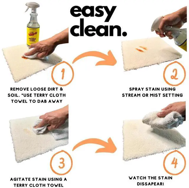 Alt view image 3 of 7 - Whip It Cleaner, Multi Purpose Stain Remover Professional Strength Spray, Plant Based Enzyme Cleaner, Cleaning Food, Coffee, Wine, Baby Stains, Pet Stains, Over 500 uses, Made in USA, 32 OZ