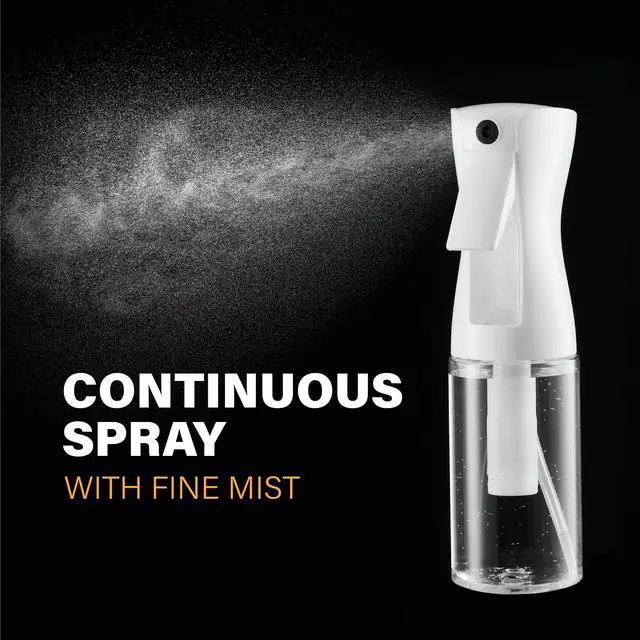 Alt view image 3 of 6 - 2 Pack Continuous Spray Bottles - Ultra Fine Mist Sprayer | Water Spray Bottle For Hair Mister Spray Bottle | Hair Spray Bottles For Hairstyling, Cleaning, Salons - 2pk 6.8 OZ / 200 ML