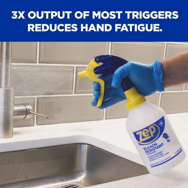 Alt view image 7 of 7 - Bleach Resistant Professional Sprayer Bottle - 32 oz (Pack of 2) - ZUPRO2-30 Foot Stream Spray or a Fine Mist, Adjustable Nozzle Measurements, Bleach Resistant for Up to a Year