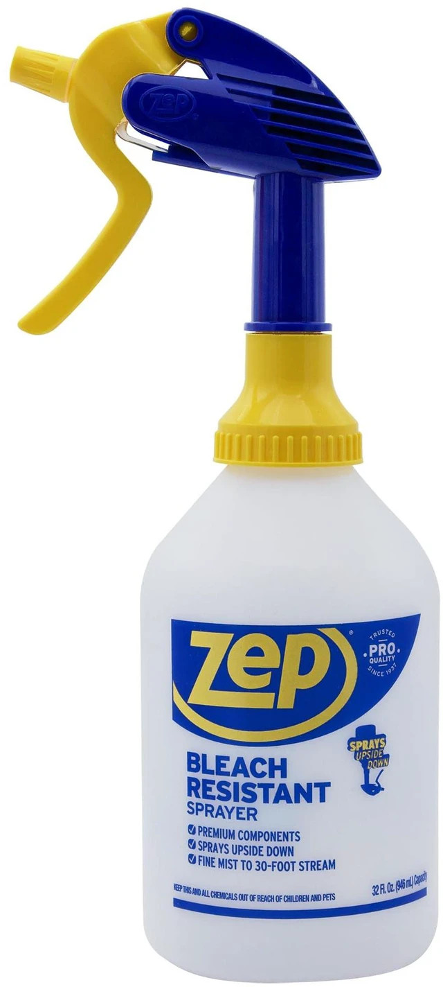 Alt view image 2 of 7 - Bleach Resistant Professional Sprayer Bottle - 32 oz (Pack of 2) - ZUPRO2-30 Foot Stream Spray or a Fine Mist, Adjustable Nozzle Measurements, Bleach Resistant for Up to a Year