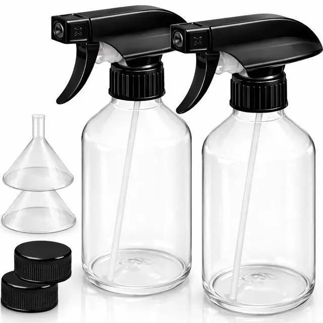 Alt view image 7 of 7 - 2 Pack Plastic Spray Bottles 10 OZ Leak Proof, Adjustable Nozzle, Empty Spray Bottles For Cleaning Solutions, Plants, Pet, Or Diy Spray Bottle