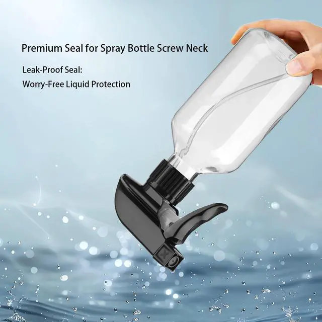 Alt view image 4 of 6 - 2 Pack Leakproof Spray Bottles 300ml - Adjustable Nozzle (Mist/Jet), Refillable PET Plastic for Hair, Cleaning, Plants, Travel | BPA-Free, No-Spill Design, Salon & Home Essentials (Clear)