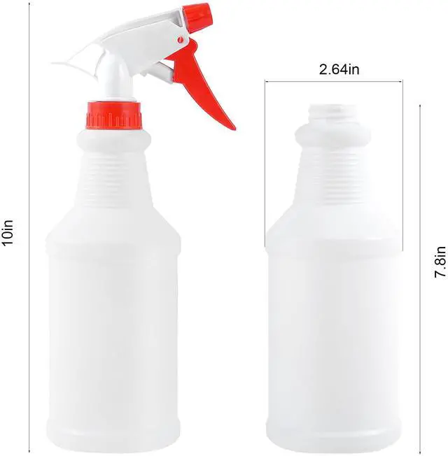 Alt view image 2 of 7 - 2 Pack 16 Oz Spray Bottles,Adjustable Empty Spray Bottle for Cleaning Solutions,Refillable Spray Bottle,Spray Bottle Bulk for Garden,Plants,Water,Kitchen and Commercial