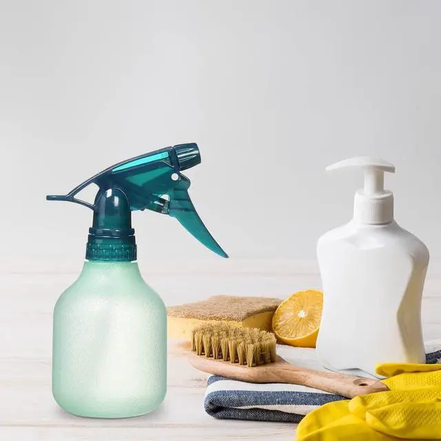 Alt view image 4 of 5 - Empty Spray Bottle Refillable Container, Fine Mist Sprayer Trigger Squirt Bottle for Taming Hair, Hair styling, Watering Plants, Showering Pets (1 Pack, Green)