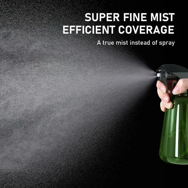 Alt view image 2 of 7 - Spray Bottle for Plants 2 Pack, 16oz - Ultra Fine Mist, Plant Mister Empty Spray Bottles Indoor, Leak Proof Misting Water Sprayer Bottle for Gardening, Plant Care, Hair Care, Cleaning Solutions