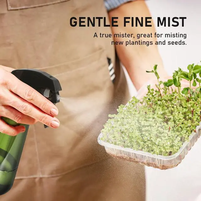 Alt view image 5 of 7 - Spray Bottle for Plants 2 Pack, 16oz - Ultra Fine Mist, Plant Mister Empty Spray Bottles Indoor, Leak Proof Misting Water Sprayer Bottle for Gardening, Plant Care, Hair Care, Cleaning Solutions
