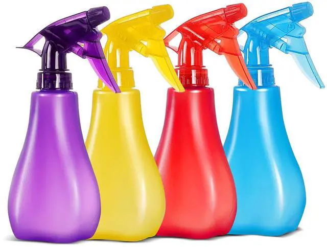 Main image of 8 Oz Empty Plastic Spray Bottles with Adjustable Nozzle - Durable Trigger Sprayer with Mist & Stream Modes - Refillable Sprayer for Taming Hair, Hair styling, Watering Plants, Showering Pets - 4 Pack