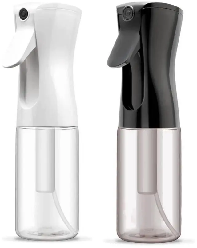 Main image of Spray Bottle For Hair (2 Pack 6.8 OZ) Continuous Mister Empty Spray Bottles, Ultra Fine Mist Water Sprayer for Hairstyling, Cleaning, Plants, Pets, Barbers, Salons, Essential Oil Scents