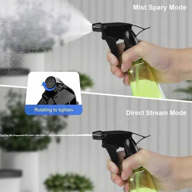Alt view image 3 of 6 - Spray Bottles 12oz/350ml Empty Spray Bottles Refillable Mister Bottle with Multicolor for Cleaning, Plants, Hair, Cooking