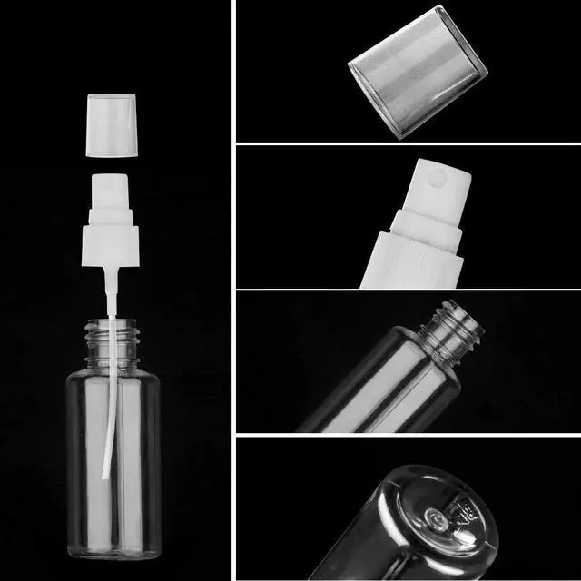 Alt view image 3 of 7 - Spray Bottle, 1oz/30ml Small Plastic Fine Mist Spray Bottles, Mini Empty Travel Bottles with Funnels and Labels 6 Pack