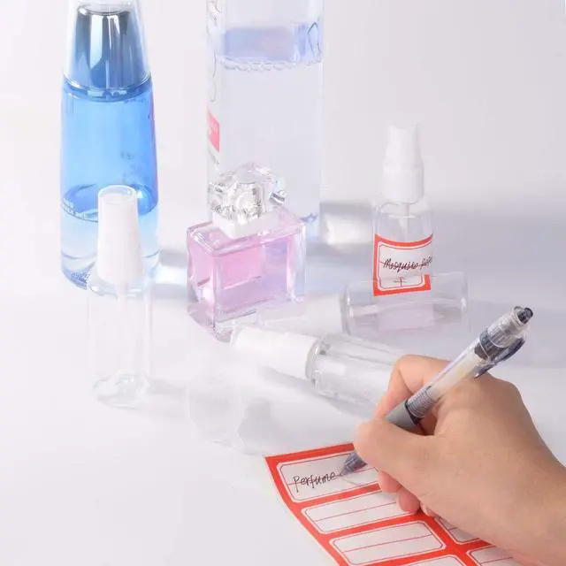 Alt view image 6 of 7 - Spray Bottle, 1oz/30ml Small Plastic Fine Mist Spray Bottles, Mini Empty Travel Bottles with Funnels and Labels 6 Pack