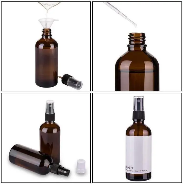 Alt view image 6 of 7 - Amber Glass Spray Bottles for Essential Oils, 4oz Empty Small Fine Mist Spray Bottle 2 Pack
