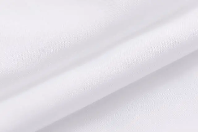 Alt view image 4 of 5 - Fabric Shower Curtain Liner Solid White with Magnets, Hotel Quality, Machine Washable