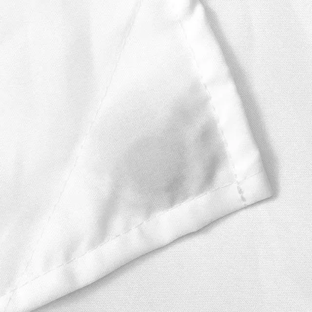 Alt view image 5 of 5 - Fabric Shower Curtain Liner Solid White with Magnets, Hotel Quality, Machine Washable