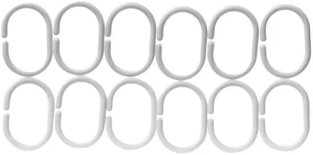 Alt view image 4 of 4 - Water Resistant 8-Gauge PEVA Shower Curtain Liner with Rust-Proof Metal Grommets and Plastic Hooks, 72"L x 72"W, Clear