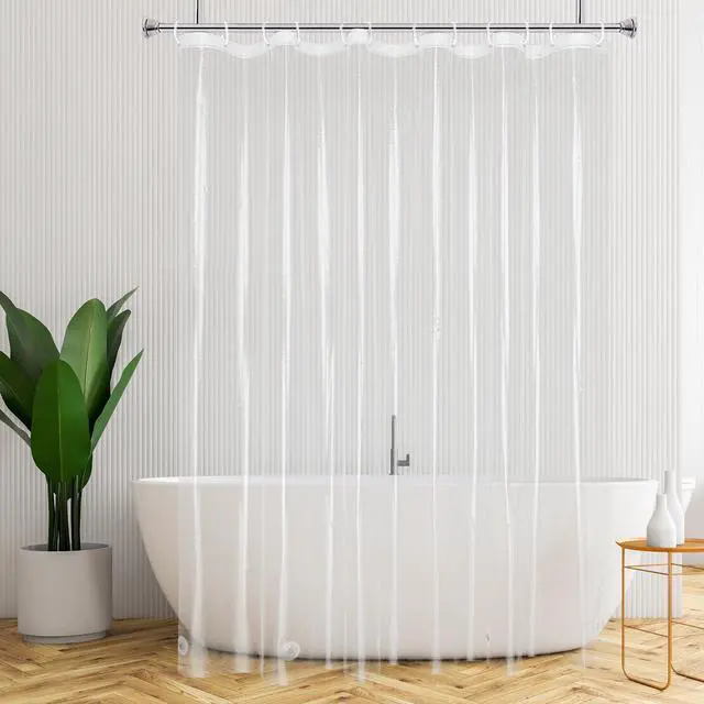 Main image of Extra Long Clear Plastic Shower Curtain Liner, 72x84 Premium Light Weight EVA Bathroom Shower Liner with Rustproof Metal Grommets and 5 Magnets for Shower Stall, Bathtubs(No Hooks)