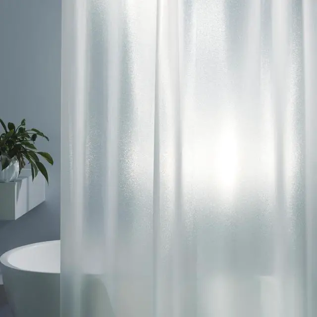 Main image of Starry Glitter Shower Curtain Liner 72×72, Heavy Duty 8G PEVA 3-Layer Waterproof Bathroom Curtain with Frosted & Clear Design, EVA Liner with 3 Magnets & 12 Hooks