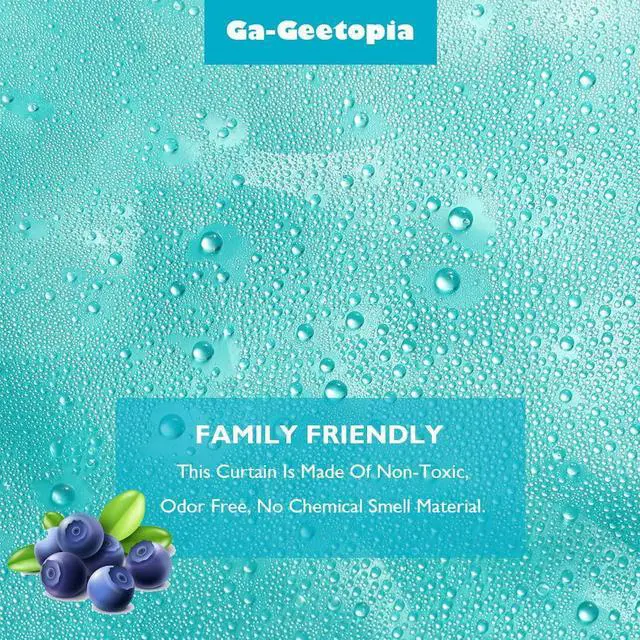 Alt view image 7 of 7 - EVA 3D Teal Pearl Water Cube Plastic Shower Curtain Liner - Premium Light Weight 72" x 72" Teal Bathroom Shower Showroom Curtain Liner with Rustproof Metal Gromments and Weighted Magnet