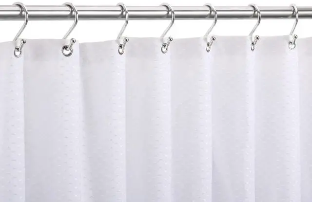 Alt view image 5 of 7 - Nickel Shower Curtain Hooks, Rust Proof Shower Curtain Rings for Bathroom, Set of 12 CHICTIE Silver S Shaped Decorative Shower Curtain Hooks Hangers for Bathroom Curtains,Clothing, Towels, etc