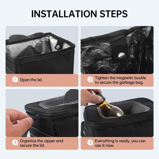 Alt view image 6 of 7 - Car Trash Can Bags (5-Pack) total 75 bags- For Car