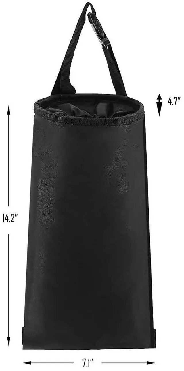 Alt view image 3 of 7 - 2 Pack Car Trash Bags Car Trash Can Washable Eco-Friendly Seat Back Hanging Car Trash Bag Car Garbage Bag for Car,Travelling,Outdoor