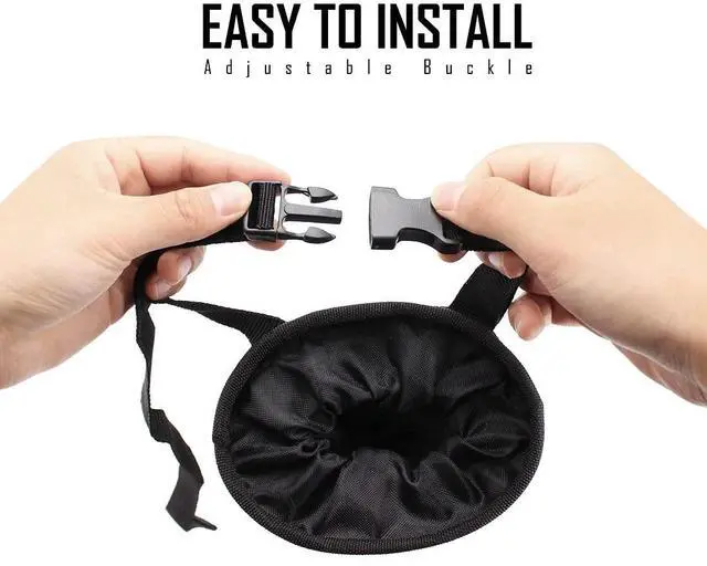 Alt view image 5 of 7 - 2 Pack Car Trash Bags Car Trash Can Washable Eco-Friendly Seat Back Hanging Car Trash Bag Car Garbage Bag for Car,Travelling,Outdoor