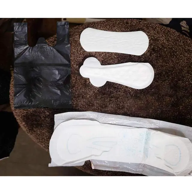 Alt view image 5 of 6 - Sanitary Napkin Disposal Bags, 200 PCS Personal Disposal Bags For Women Trash Bags With Handle For Feminine Hygiene Product - Black