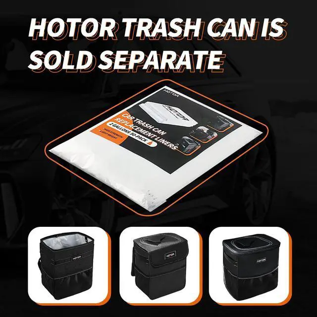 Alt view image 2 of 6 - Car Trash Bags, Liner Refills (50-Pack), (Trash Can is not Included)