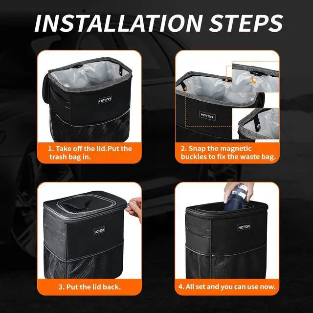Alt view image 5 of 6 - Car Trash Bags, Liner Refills (50-Pack), (Trash Can is not Included)