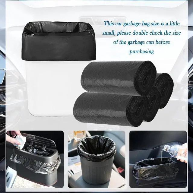 Alt view image 5 of 7 - 120PCS Mini Cars Trash Bag,Thickened & Tear-Resistant Cars Garbage Bag for Keeping Vehicle Tidy,Portable Car Trash Can Bags Automotive Accessories for Car,Desktop,Outdoor
