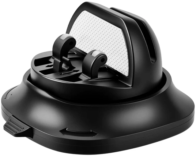 Main image of Car Phone Holder Dashboard Phone Mount for Car 360 Degree Rotation Silicone Non-Slip for Various Dashboards,Adjustable Spring Clip Desk Phone Stand Compatible with All Smartphones