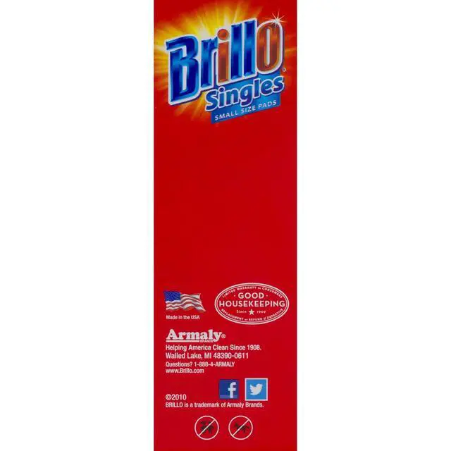 Alt view image 5 of 7 - Single Use Steel Wool Soap Pads, Smaller Size Original Red Scent, 15 Count Pack of 1