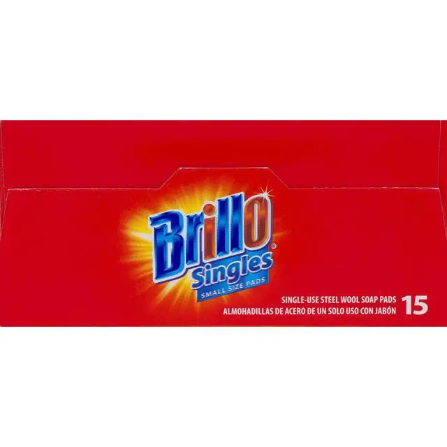 Alt view image 7 of 7 - Single Use Steel Wool Soap Pads, Smaller Size Original Red Scent, 15 Count Pack of 1