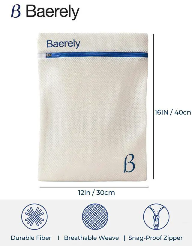 Alt view image 7 of 7 - Mesh Laundry Bag for Shapewear, Bras & Delicates 12x16 in Pearl White