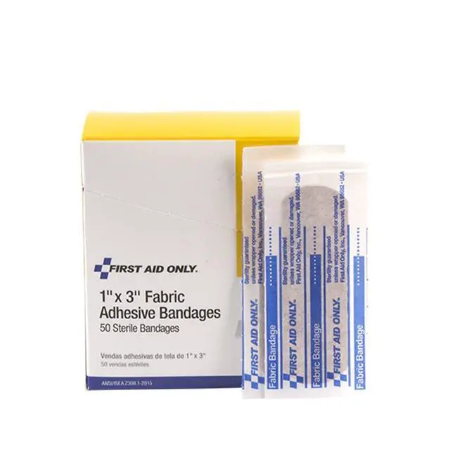 Alt view image 2 of 7 - 1" X 3" Fabric Bandage, 50 Count Box